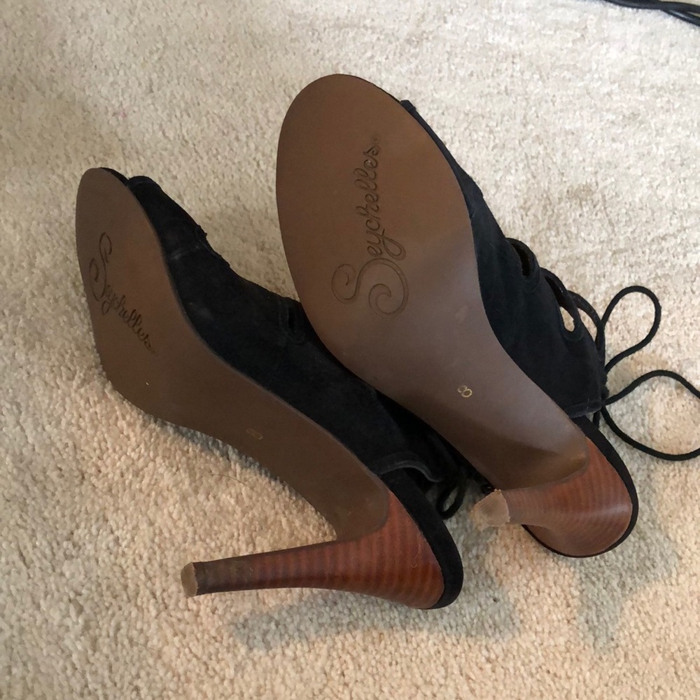 Black suede sandals - Picture 4 of 5